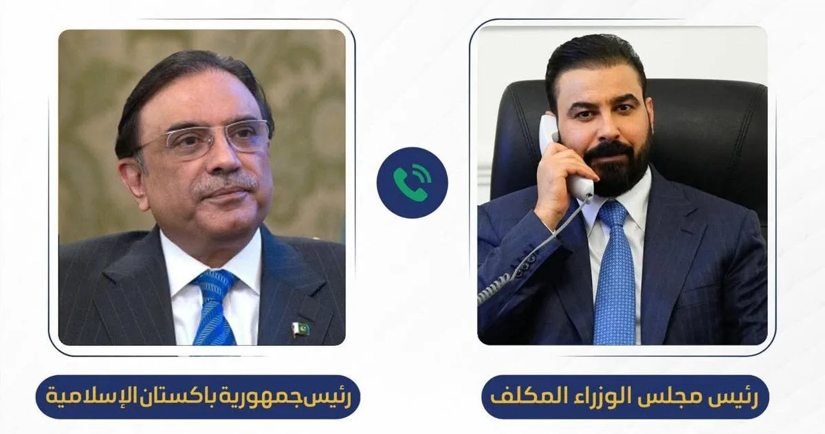 الزيدي يتلقى اتصالاً من الرئيس الباكستاني ويبحثان دور إسلام آباد في تهدئة الأوضاع