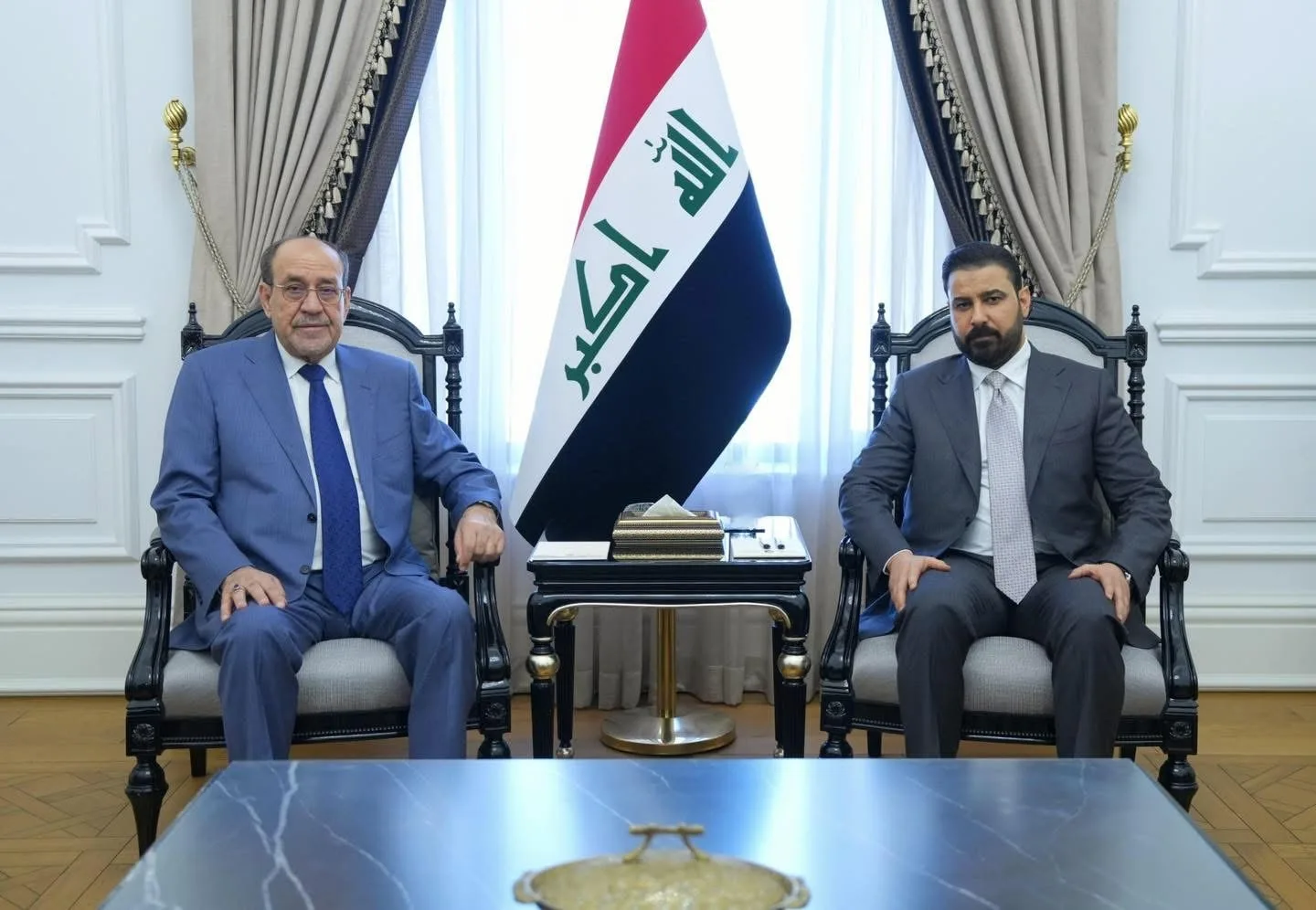 الزيدي والمالكي يؤكدان دعم الحكومة واستكمال التشكيلة الوزارية