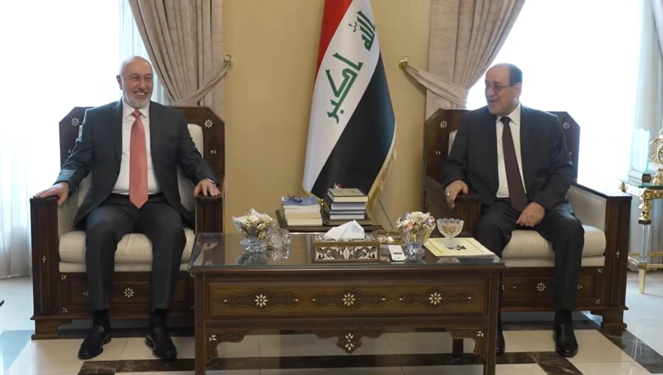 آميدي والمالكي يؤكدان أهمية وحدة الصف الوطني وتعزيز الاستقرار السياسي